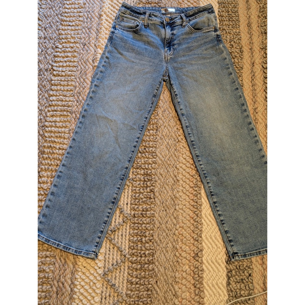 Kut from the Kloth Charlotte High Rise Wide Leg Blue Jeans Size 2 - Picture 3 of 10